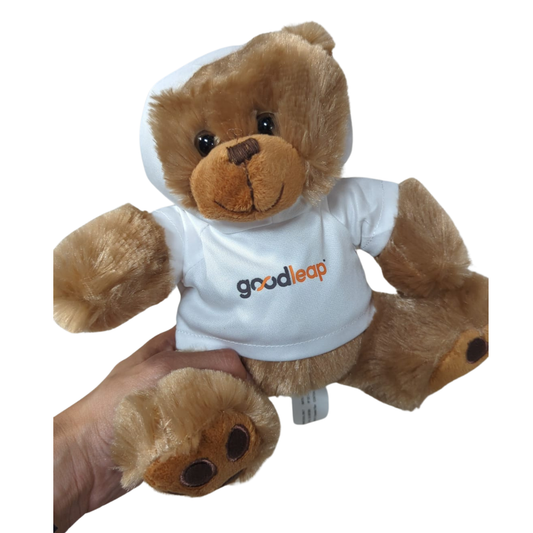 GoodLeap Teddy Bear White Hoodie - GL85