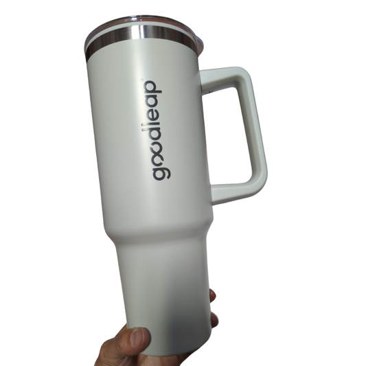 40oz Tumbler with Handle GoodLeap Cream - GL50